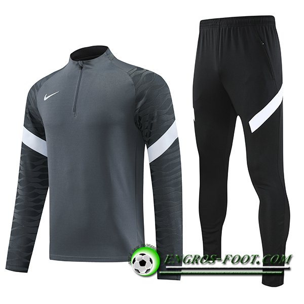 Ensemble Survetement de Foot Nike Gris/Noir 2023/2024