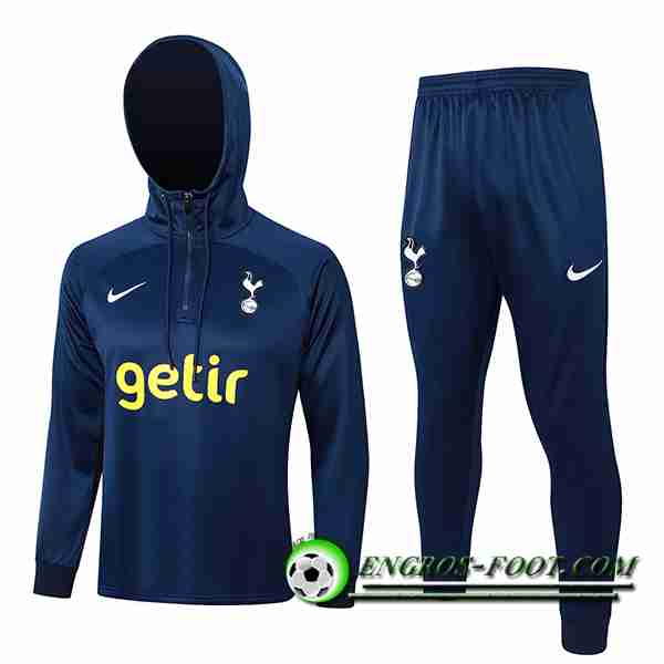 Ensemble Survetement Veste A Capuche Tottenham Hotspur Bleu Foncé 2023/2024