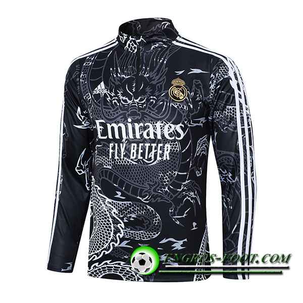 Sweatshirt Training Real Madrid Gris/Noir/Blanc 2023/2024