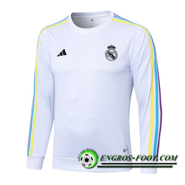 Sweatshirt Training Real Madrid Blanc 2023/2024 -07