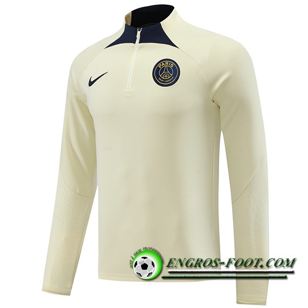 Sweatshirt Training PSG Beige/Bleu 2023/2024