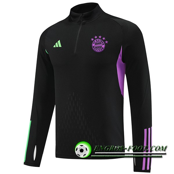 Sweatshirt Training Bayern Munich Noir/Pourpre/Vert 2023/2024