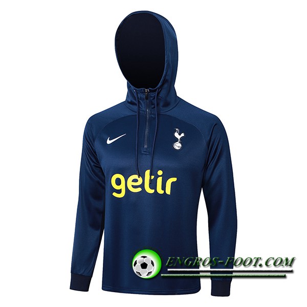 Sweatshirt Training Capuche Tottenham Hotspur Bleu Foncé 2023/2024