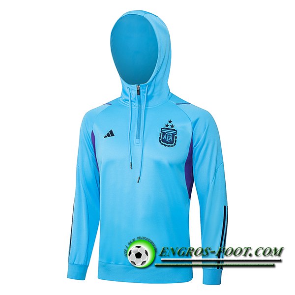 Sweatshirt Training Capuche Argentine Bleu 2023/2024