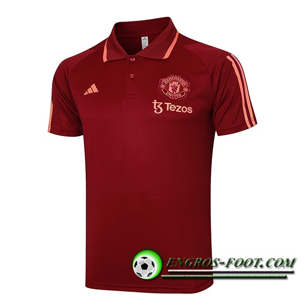 Polo Foot Manchester United Rouge 2023/2024