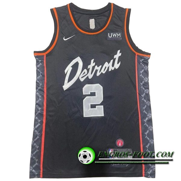 Maillot Detroit Pistons (CUNNINGHAM #2) 2023/24 Noir-02
