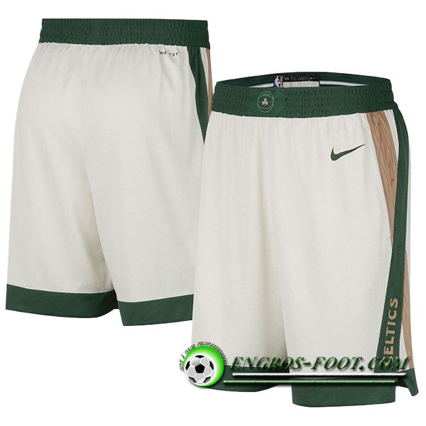 Shorts NBA Boston Celtics 2023/24 Blanc/Vert -02