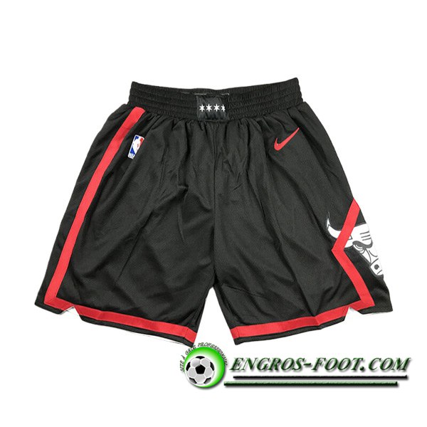 Shorts NBA Chicago Bulls 2023/24 Noir/Rouge -05