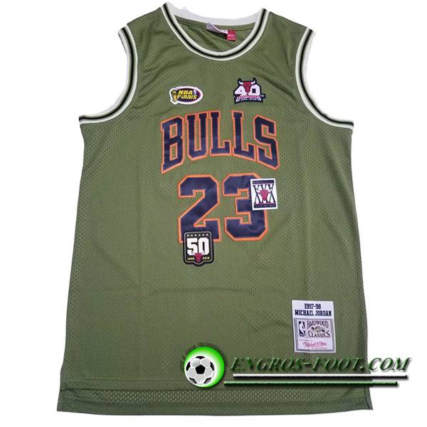 Maillot Chicago Bulls (JORDAN #23) 2023/24 Vert -02