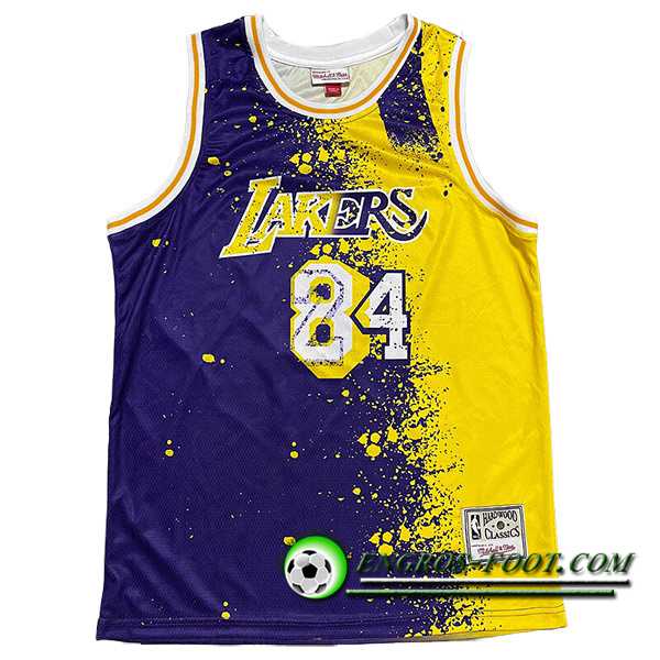 Maillot Los Angeles Lakers (BRYANT #24) 2023/24 Pourpre/Jaune -02