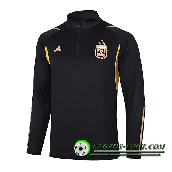 Sweatshirt Training Argentine Noir/Jaune 2023/2024