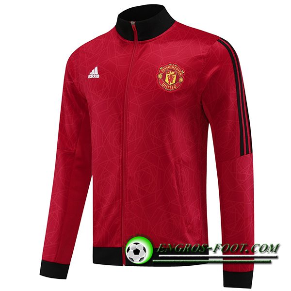 Veste Foot Manchester United Rouge/Noir 2023/2024