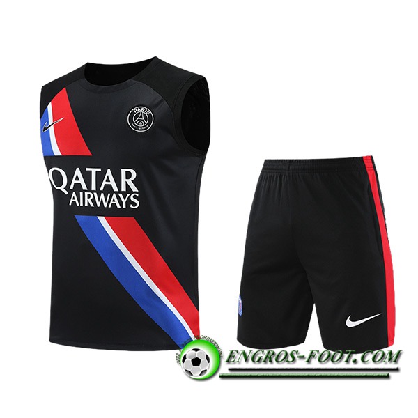 Ensemble Training Debardeur + Shorts PSG Noir/Rouge/Bleu 2023/2024