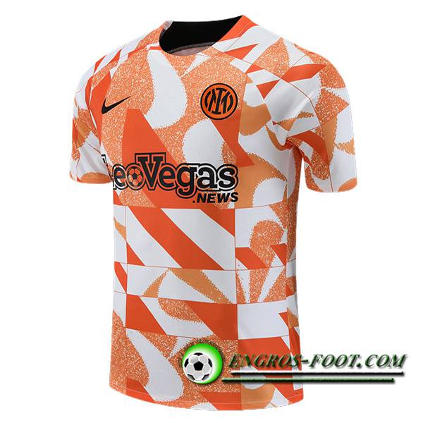 Training T-Shirts Inter Milan Blanc/Orange 2023/2024