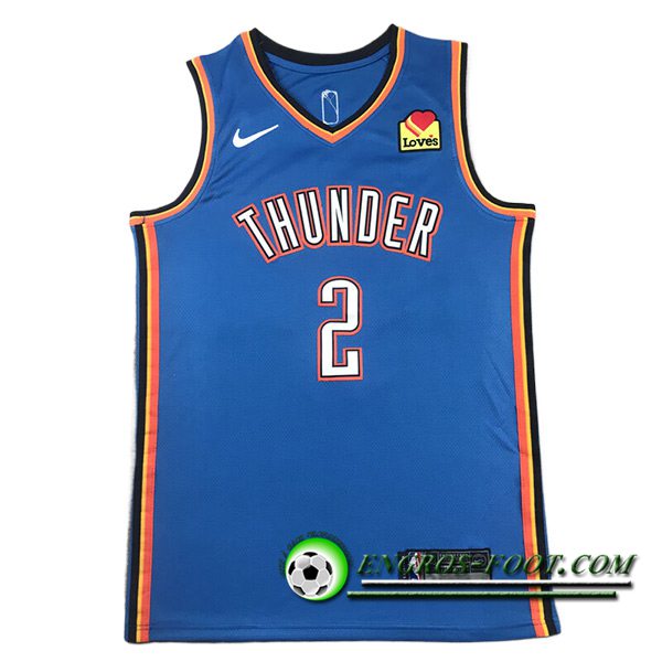 Maillot Oklahoma City Thunder (GILGEOUS-ALEXANDER #2) 2023/24 Bleu -02