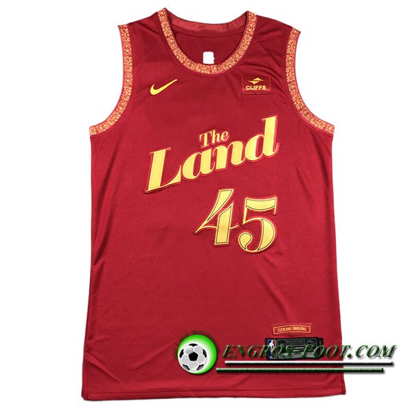 Maillot Cleveland Cavaliers (MITCHELL #45) 2023/24 Rouge/Jaune