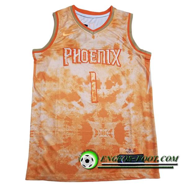 Maillot Phoenix Suns (BOOKER #1) 2023/24 Orange -02