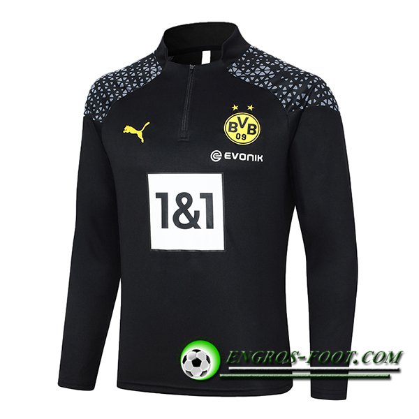 Sweatshirt Training Dortmund BVB Noir 2023/2024