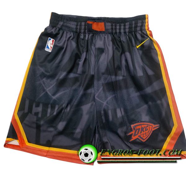 Shorts NBA Oklahoma City Thunder 2023/24 Noir/Rouge