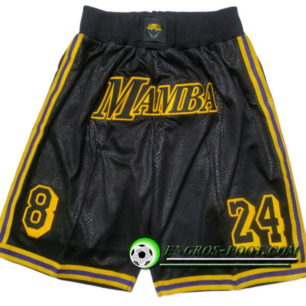 Shorts NBA Los Angeles Lakers 2023/24 Noir/Jaune