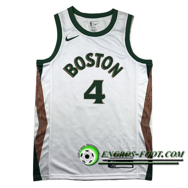 Maillot Boston Celtics (HOLIDAY #4) 2023/24 Bleu/Vert/Brun