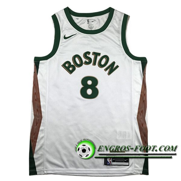 Maillot Boston Celtics (PORZINGIS #8) 2023/24 Bleu/Vert/Brun