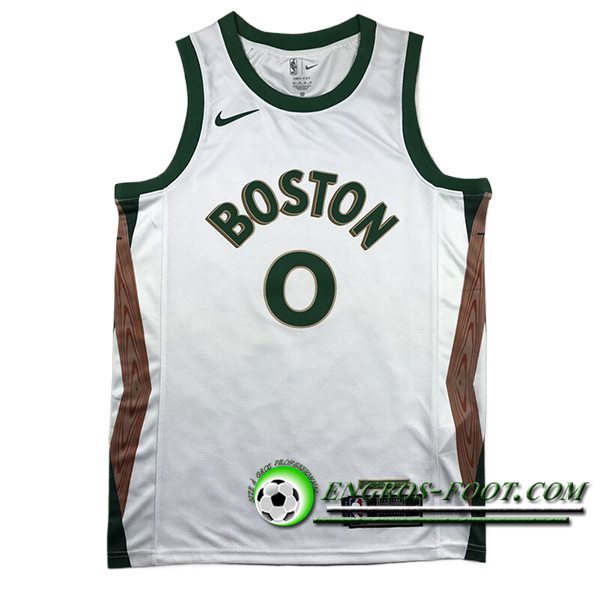 Maillot Boston Celtics (TATUM #0) 2023/24 Bleu/Vert/Brun