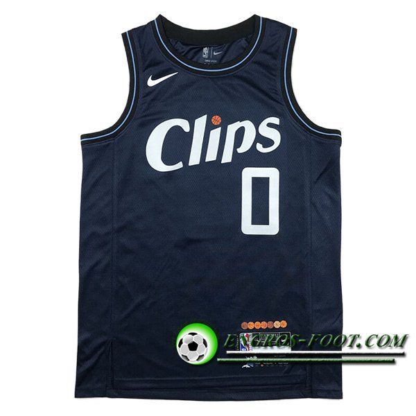 Maillot Los Angeles Clippers (WESTBROOK #0) 2023/24 Bleu Foncé -02