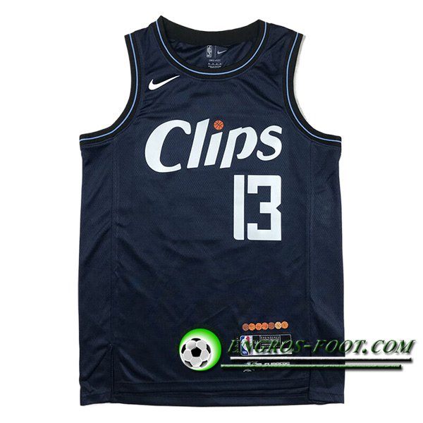 Maillot Los Angeles Clippers (GEORGE #13) 2023/24 Bleu Foncé -02