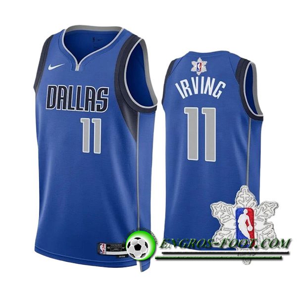Maillot Dallas Mavericks (IRVING #11) 2023/24 Bleu/Gris
