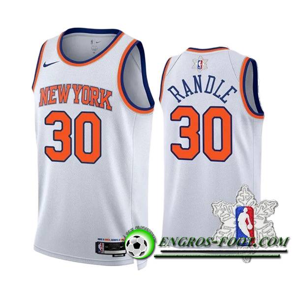 Maillot New York Knicks (RANDLE #30) 2023/24 Blanc/Orange