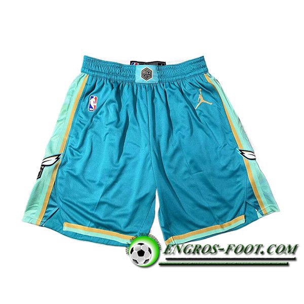 Shorts NBA Charlotte Hornets 2023/24 Bleu/Vert -02