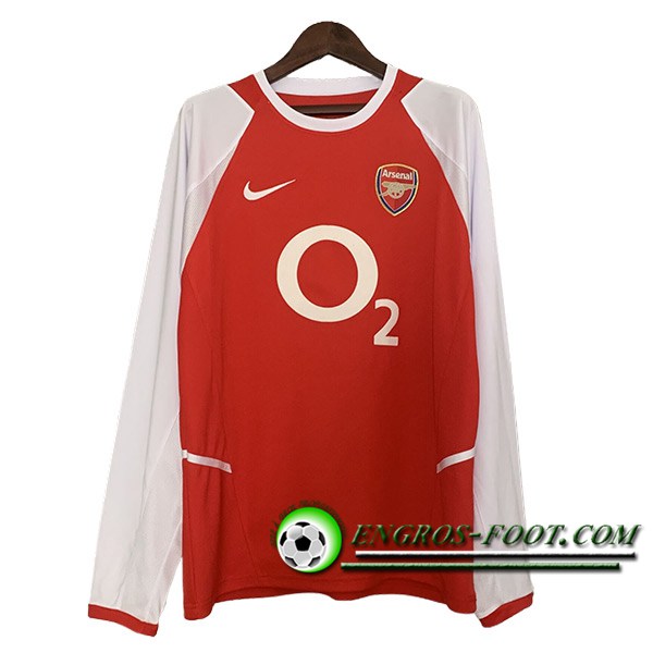 Maillot de Foot Arsenal Retro Domicile Manches Longues 2002/2004