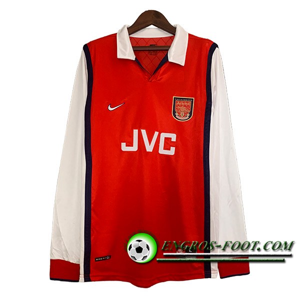 Maillot de Foot Arsenal Retro Domicile Manches Longues 1998/1999