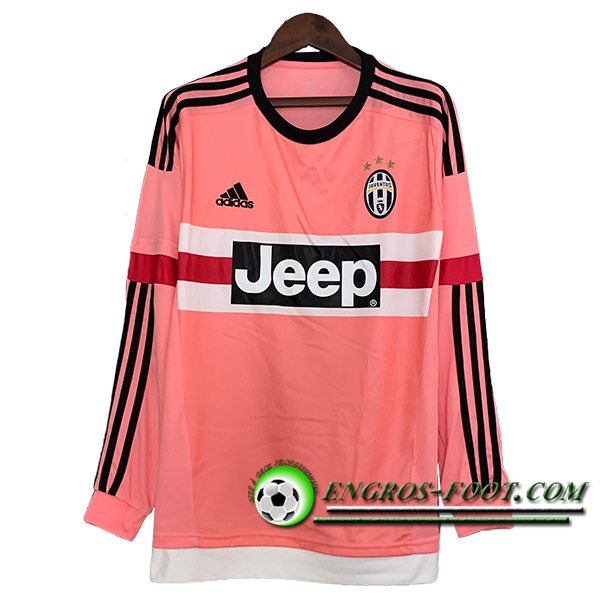 Maillot de Foot Juventus Retro Exterieur Manches Longues 2015/2016