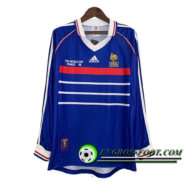 Maillot de Foot France Retro Domicile Manches Longues 1998