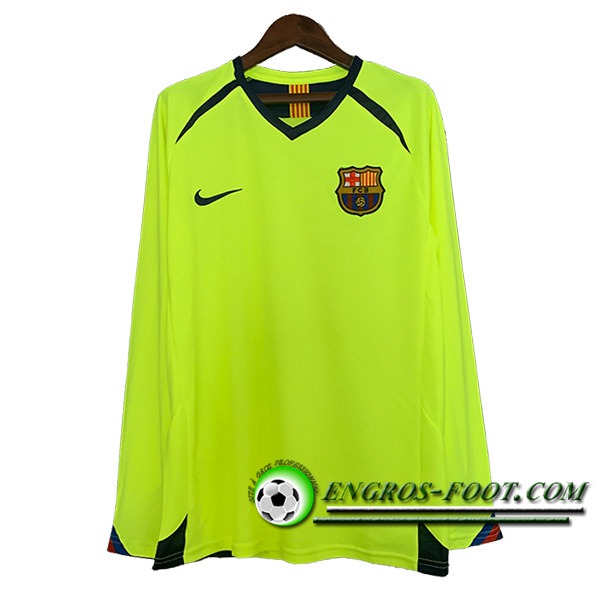 Maillot de Foot FC Barcelone Retro Exterieur Manches Longues 2005/2006