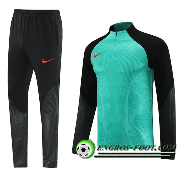 Ensemble Survetement de Foot Nike Vert/Noir 2023/2024