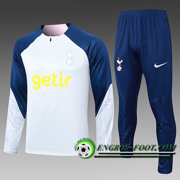 Ensemble Survetement de Foot Tottenham Hotspur Enfant Gris/Bleu/Jaune 2023/2024