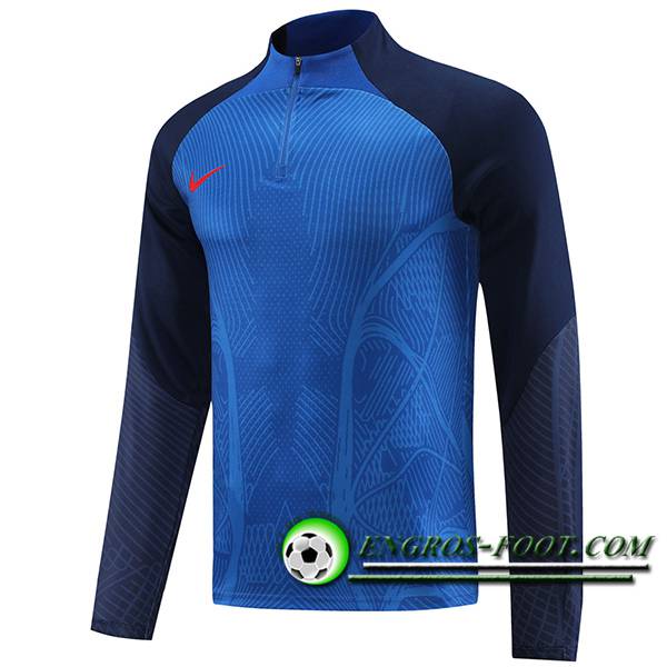 Sweatshirt Training Nike Bleu/Noir 2023/2024