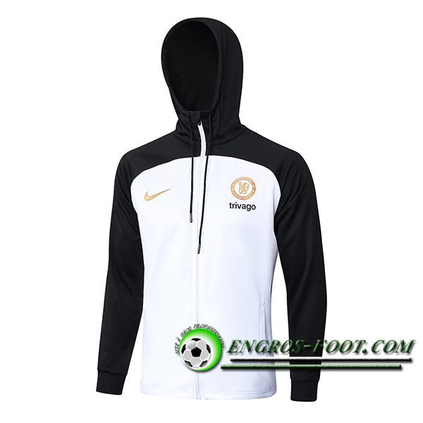 Veste A Capuche FC Chelsea Blanc/Noir 2023/2024