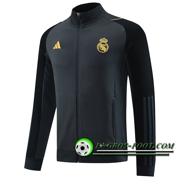 Veste Foot Real Madrid Gris Foncé 2023/2024 2023/2024