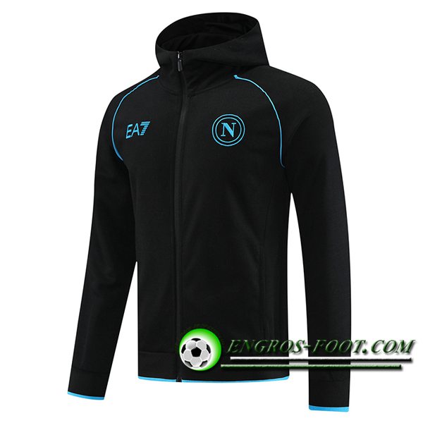 Veste Foot SSC Naples Noir/Bleu 2023/2024