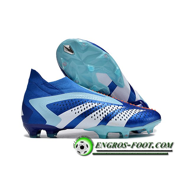 Adidas Chaussures de Foot PREDATOR ACCURACY+ FG BOOTS Bleu/Blanc