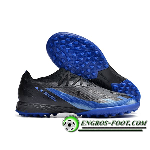 Adidas Chaussures de Foot X CRAZYFAST.1 TF BOOTS Noir/Bleu