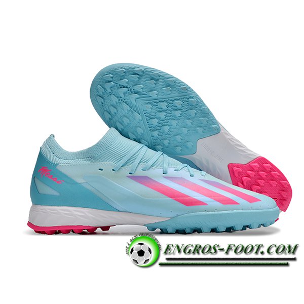 Adidas Chaussures de Foot X CRAZYFAST.3 TF BOOTS Bleu/Rose