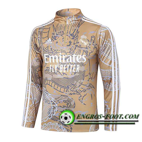 Sweatshirt Training Real Madrid Brun/Gris/Blanc 2023/2024