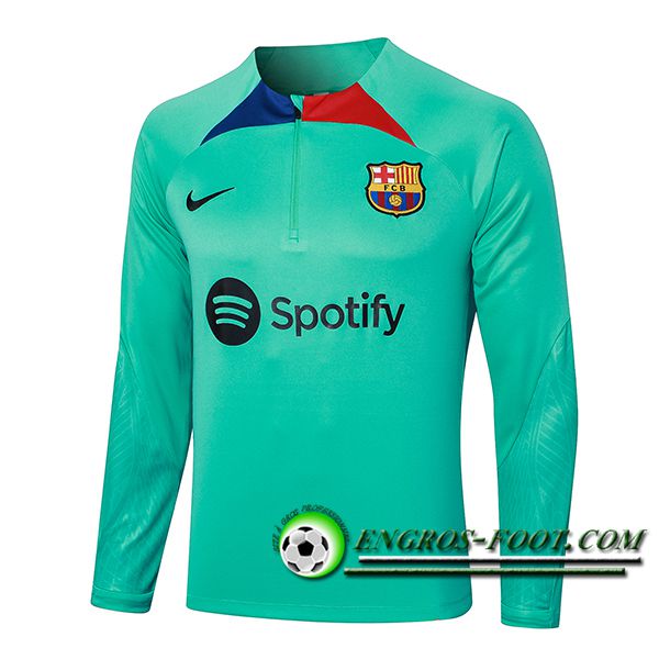 Sweatshirt Training FC Barcelone Vert 2023/2024 -03