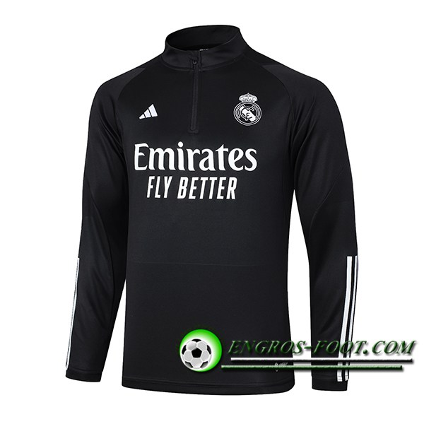 Sweatshirt Training Real Madrid Noir/Blanc 2023/2024