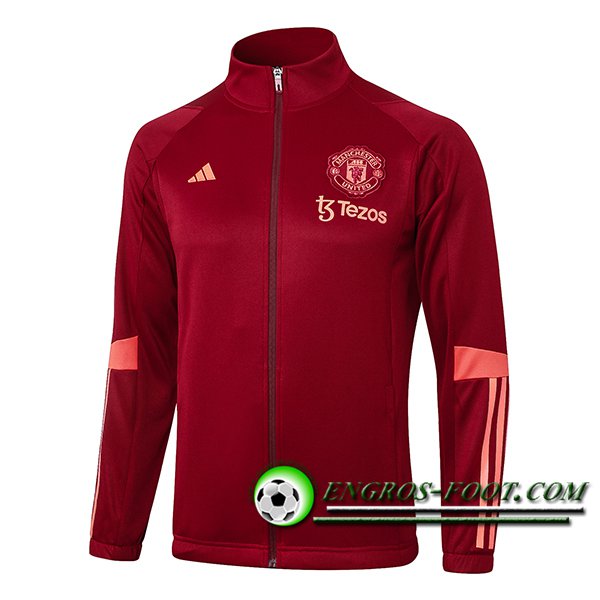 Veste Foot Manchester United Rouge/Rose 2023/2024